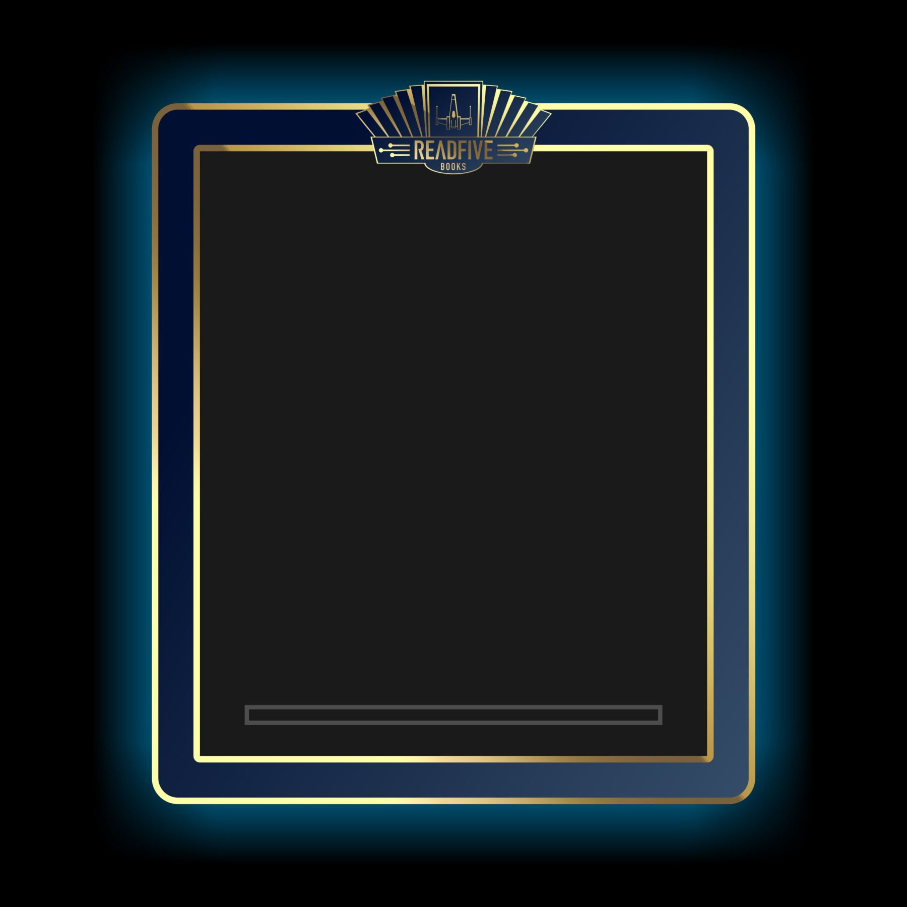 Blue Face Panel for Bookcase