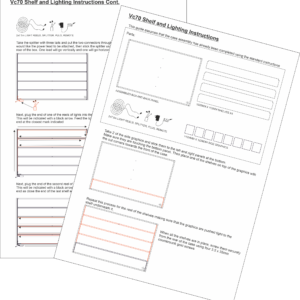 Shelf and Lighting Instructins