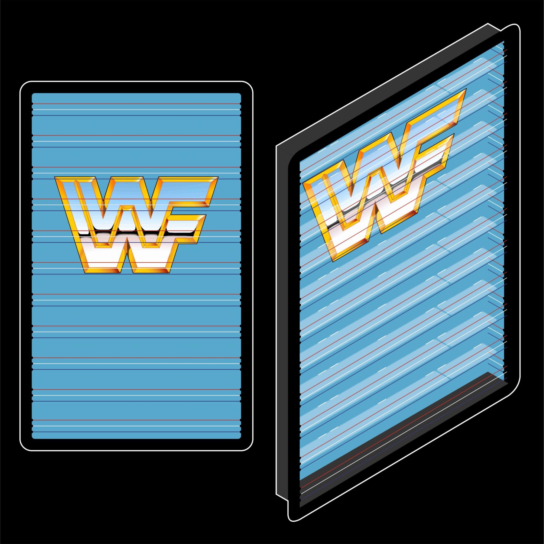 Visual Of WWF Action Figure Display Case