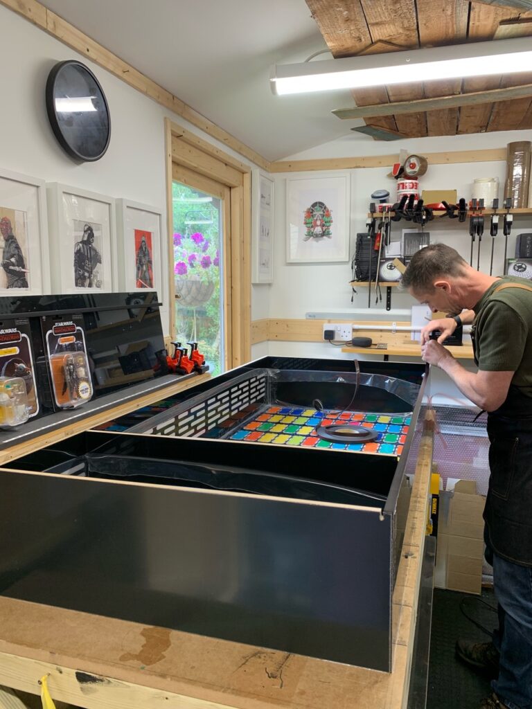Drew in workshop